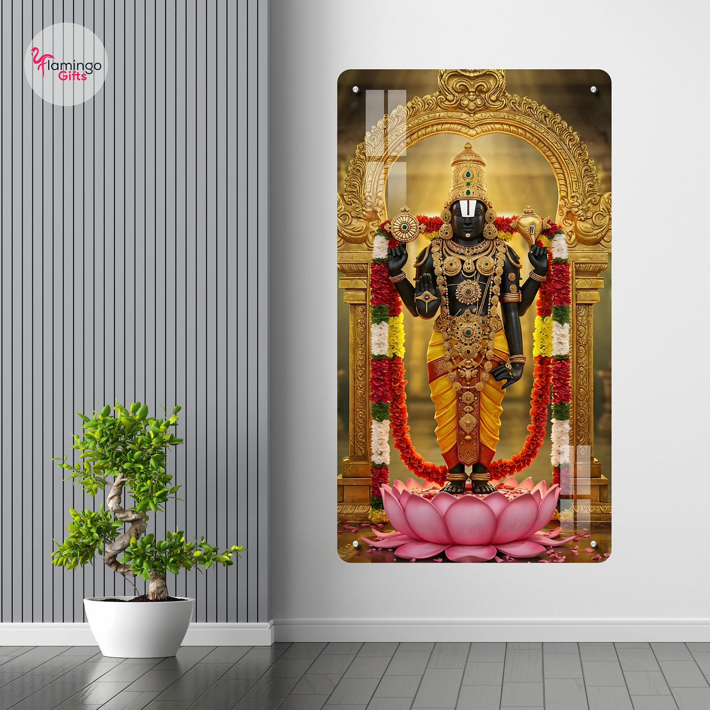 Lord Balaji Acrylic Photo Frame β UV Printed | Wall Mountable