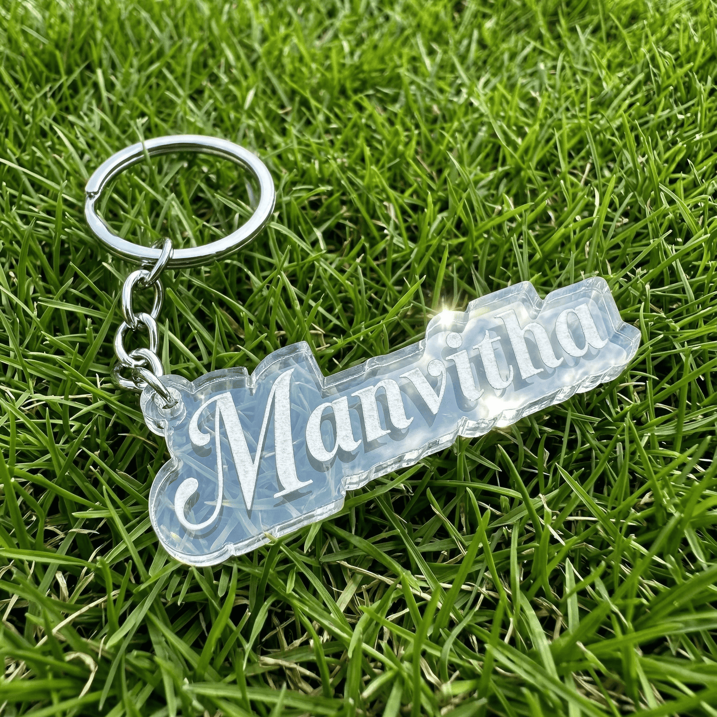Custom Etched Acrylic Keychain