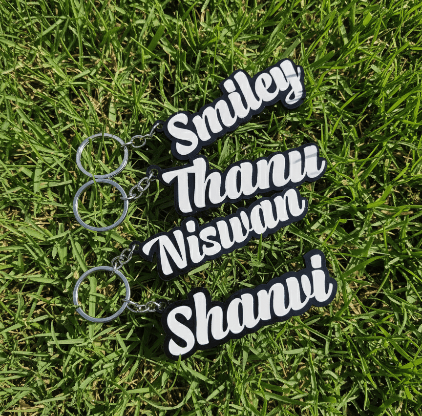 3D Name Key Chain