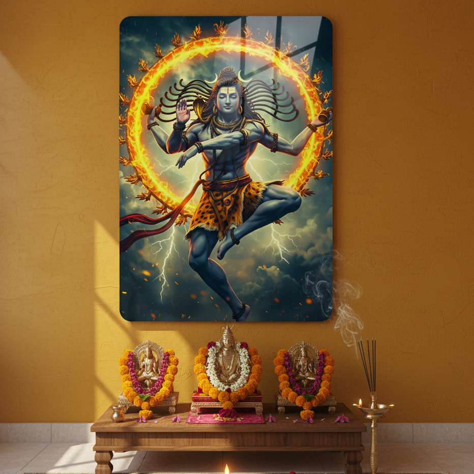 Lord Shiva Thandavam Acrylic Photo Mount