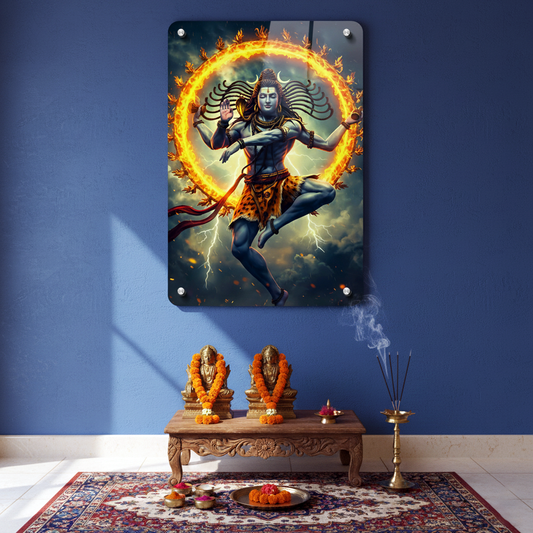 Lord Shiva Thandavam Acrylic Photo Mount