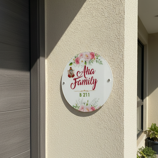 UV Print Acrylic House Name Plate