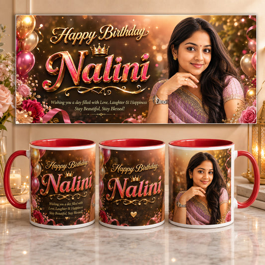 Happy Birthday Cup Printing - Premium Mug