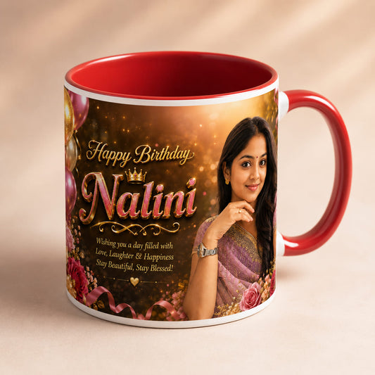 Happy Birthday Cup Printing - Premium Mug