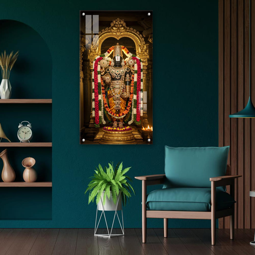 Lord Balaji Acrylic Photo Frame – UV Printed | 5mm Thickness | Wall Mountable