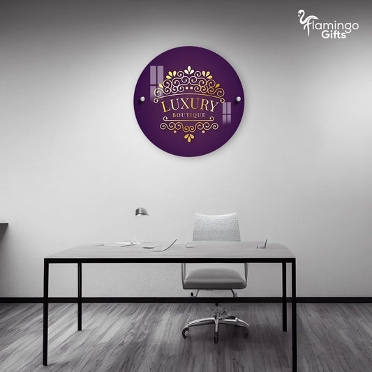 Business Acrylic Logo For Reception