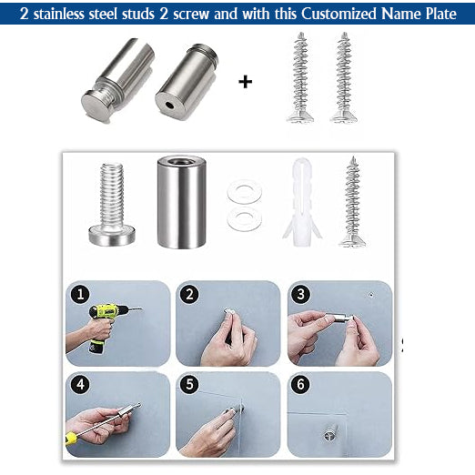 Acrylic House Name Plate & UV Print