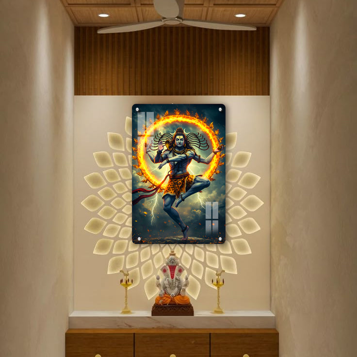 Lord Shiva Thandavam Acrylic Photo Mount