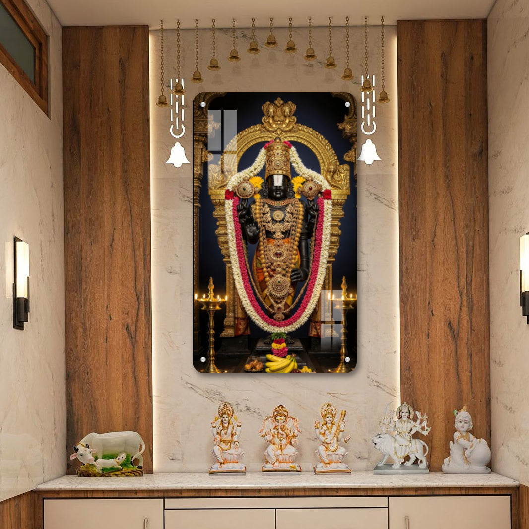 Lord Balaji Acrylic Photo Frame – UV Printed | 5mm Thickness | Wall Mountable