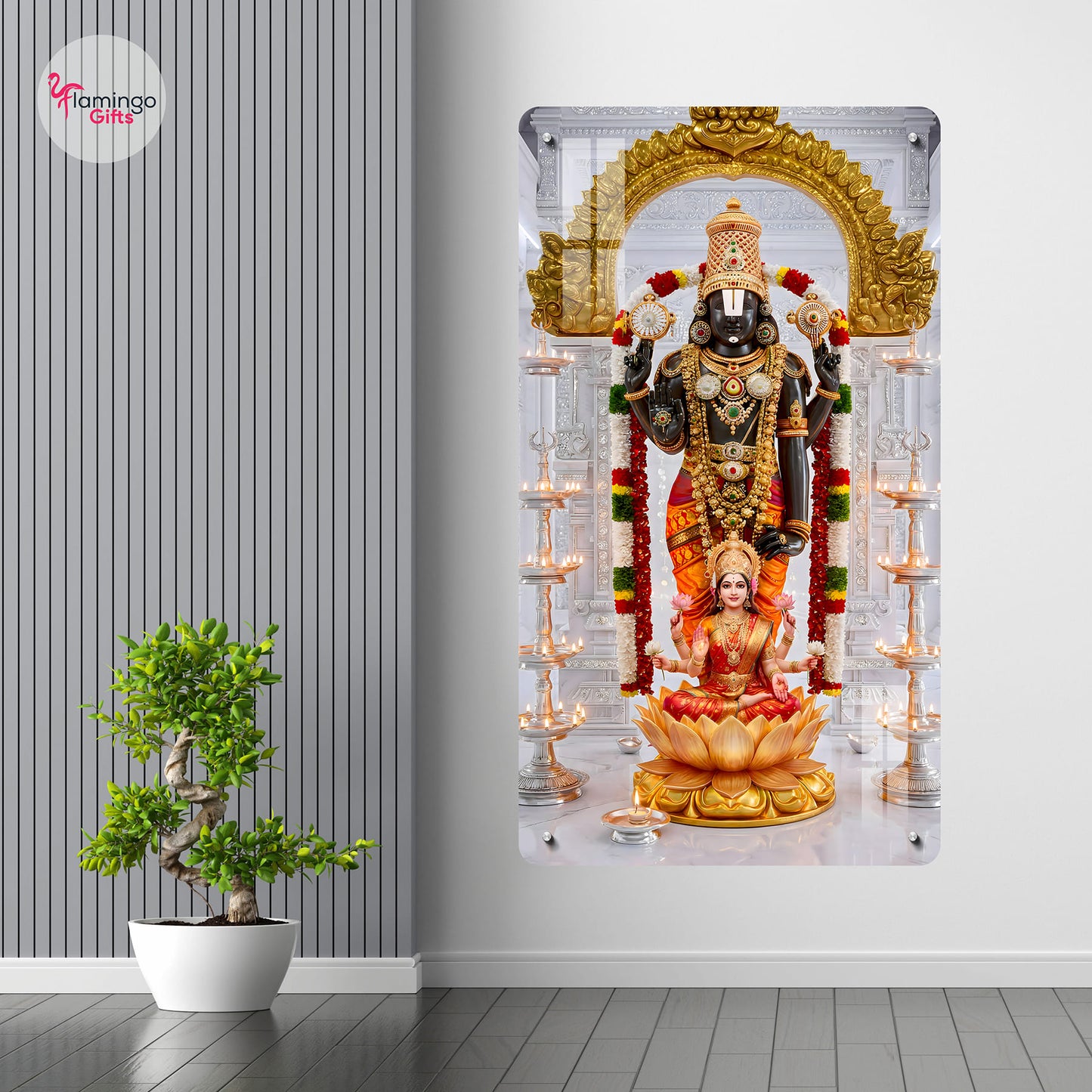Lord Balaji Acrylic Photo Frame – UV Printed | Wall Mountable