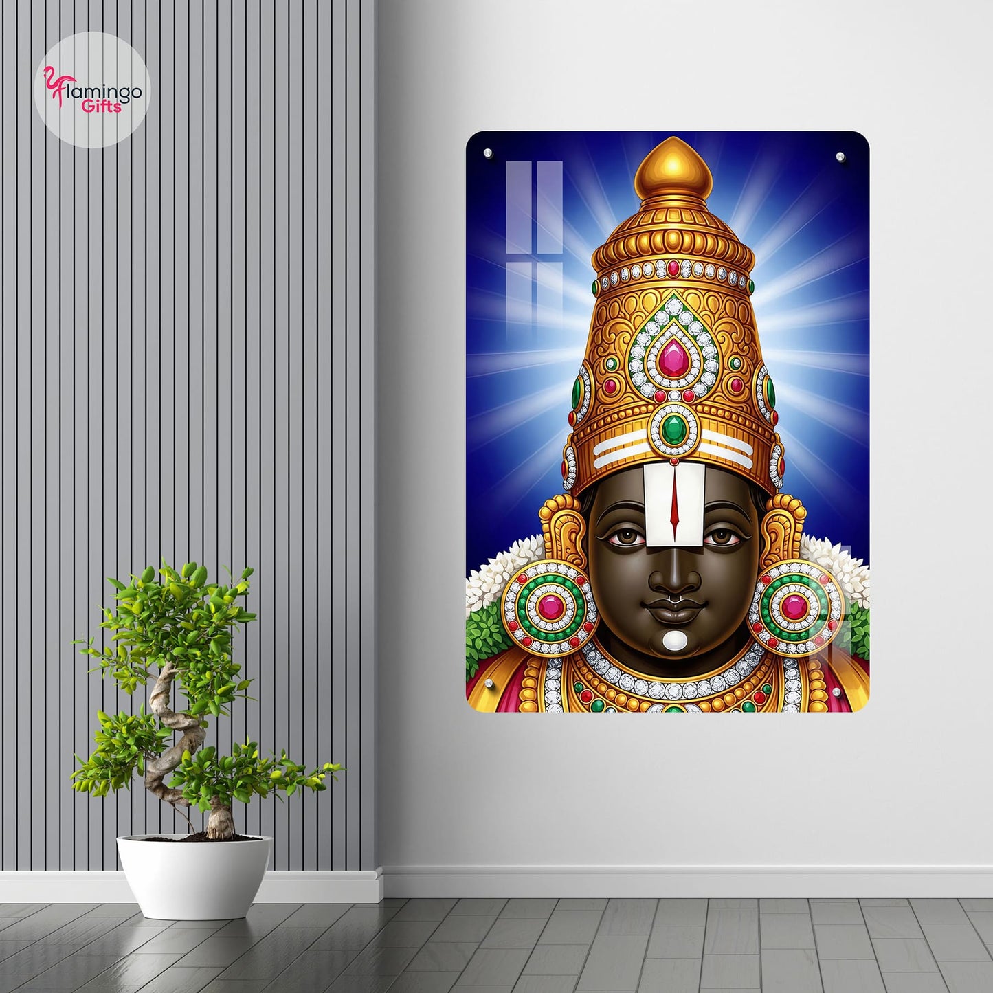 Lord Balaji Acrylic Photo Frame – UV Printed | Wall Mountable