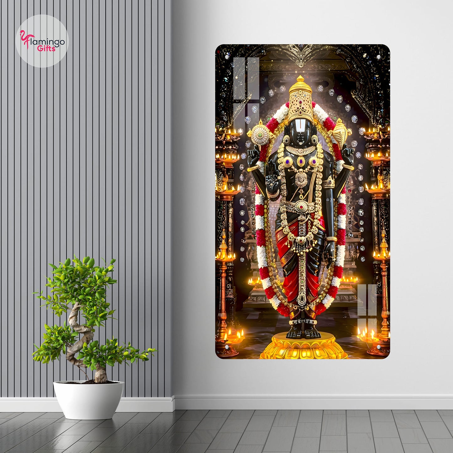 Lord Balaji Acrylic Photo Frame – UV Printed | Wall Mountable
