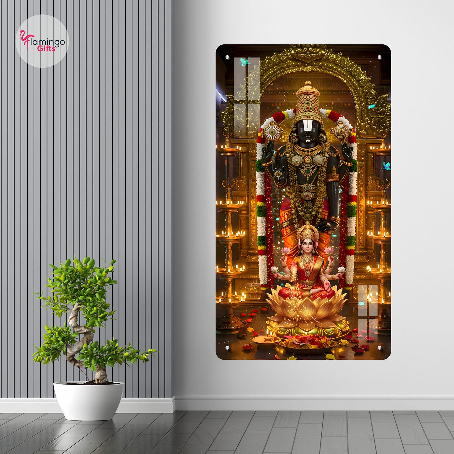 Lord Balaji Acrylic Photo Frame – UV Printed | Wall Mountable