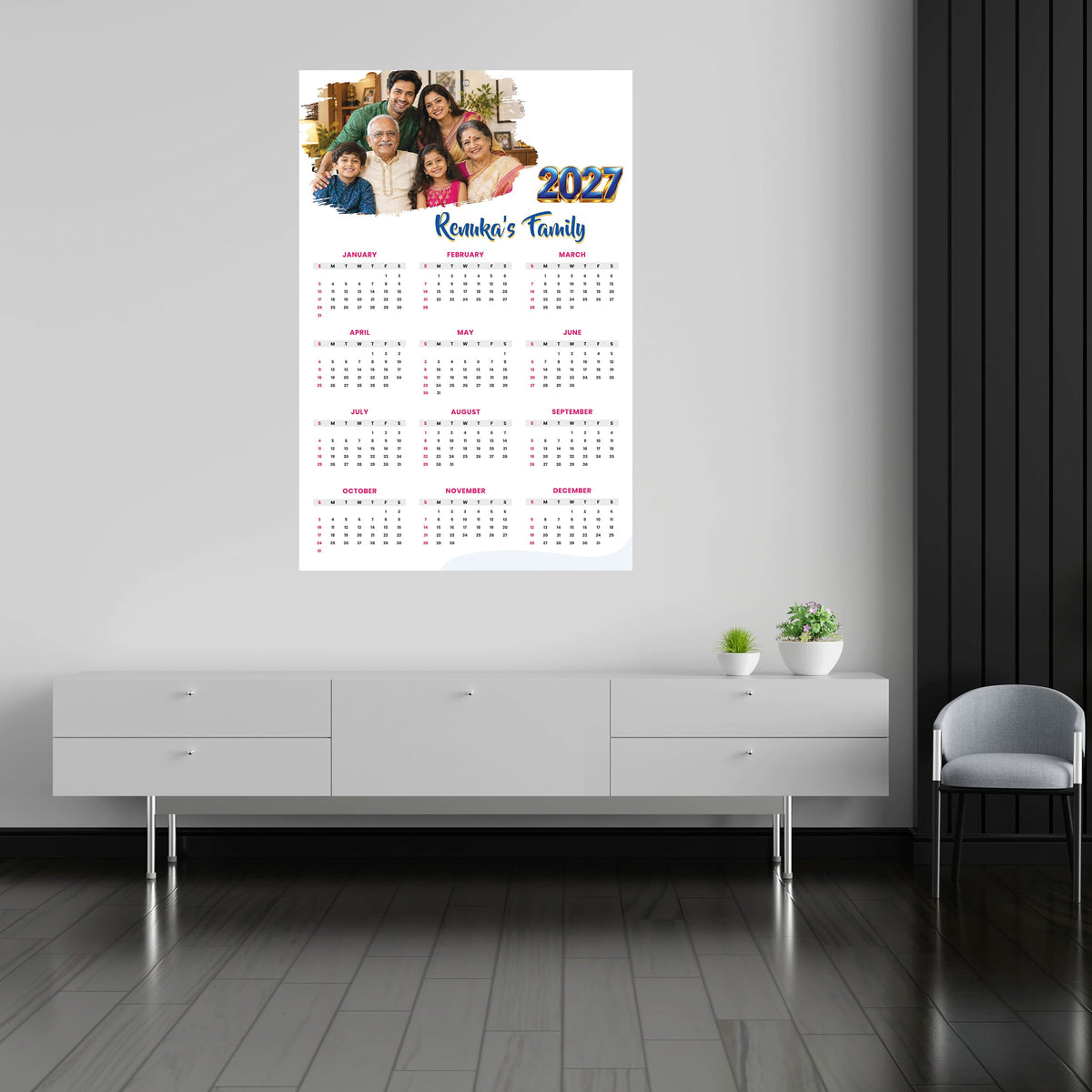 Customized 2027 Photo Calendar