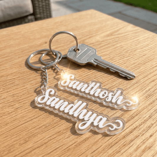 Custom Etched Acrylic Keychain