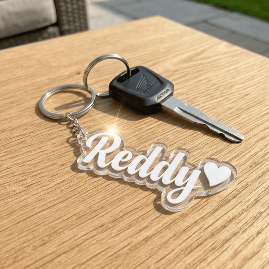 Custom Etched Acrylic Keychain