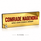 Premium Gold Acrylic Desk Name Plate with Diamond Stud