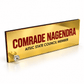 Premium Gold Acrylic Desk Name Plate with Diamond Stud