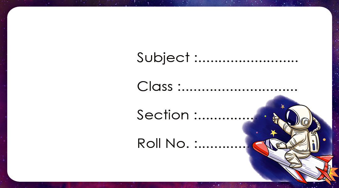 School Books Label with Customized Photo - Pack of 30 Stickers