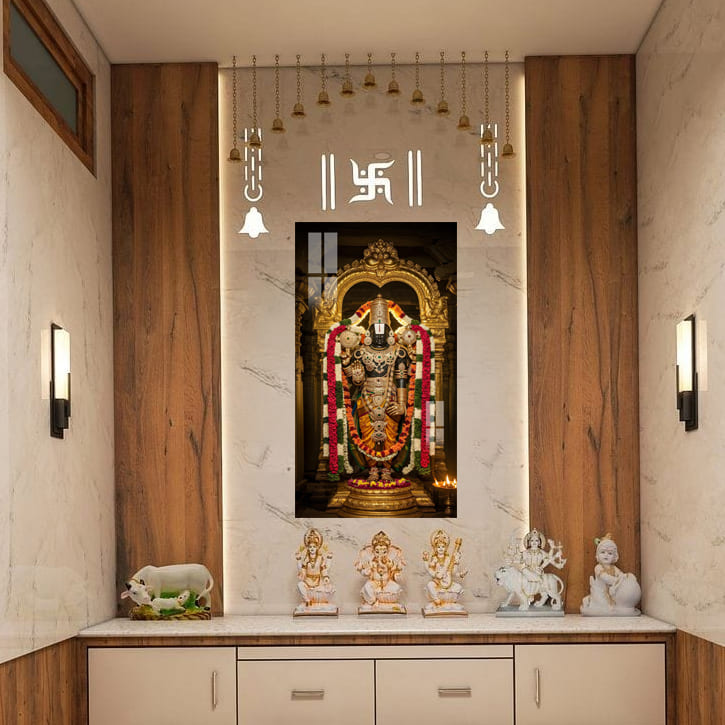 Lord Balaji Acrylic Photo Frame – UV Printed | 5mm Thickness | Wall Mountable