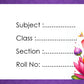 Customized Book Labels with Kid's Photo & Hindu Gods Designs – Set of 30 Stickers