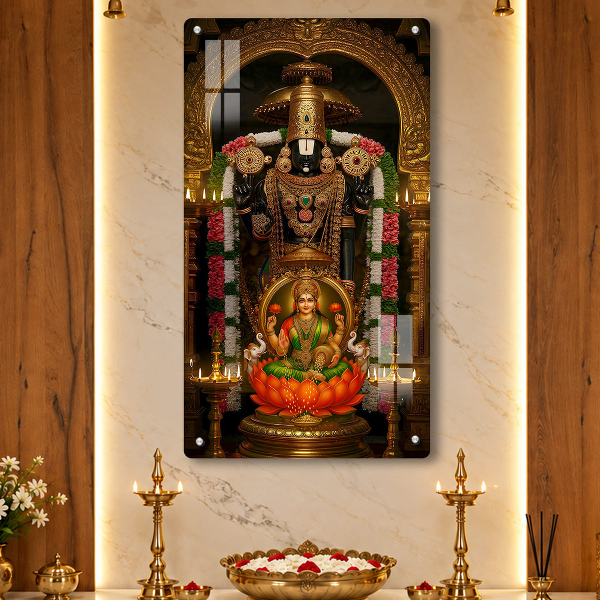 Lord Balaji Acrylic Photo Frame – UV Printed | Wall Mountable