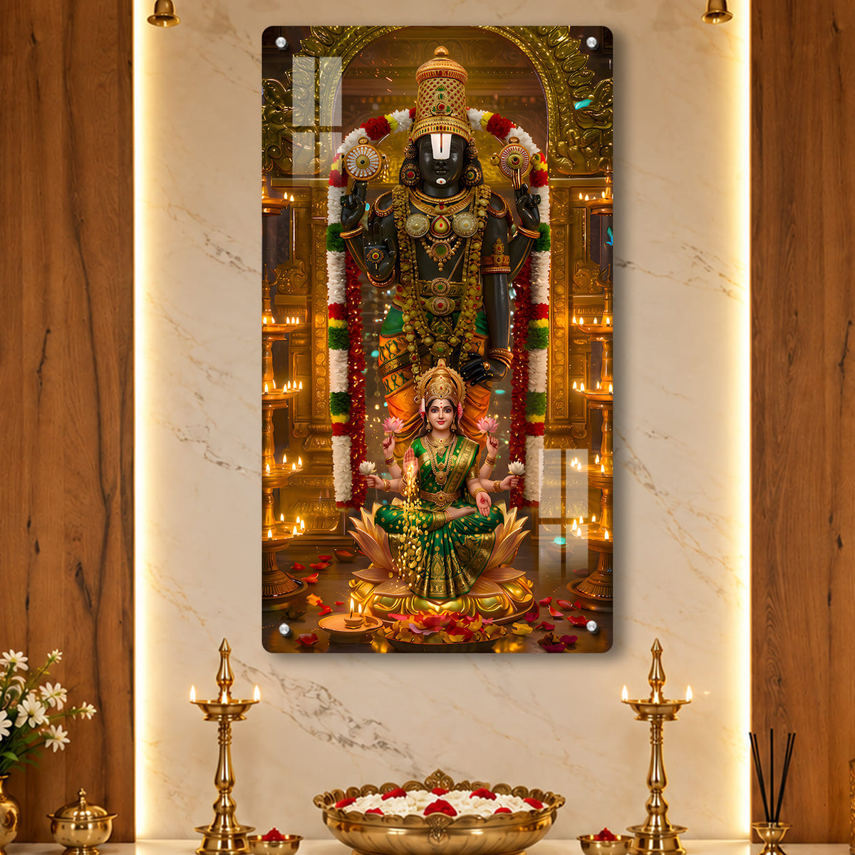 Lord Balaji Acrylic Photo Frame – UV Printed | Wall Mountable