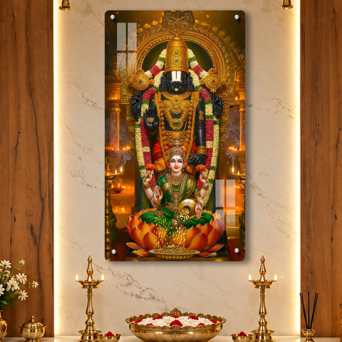 Lord Balaji Acrylic Photo Frame – UV Printed | Wall Mountable