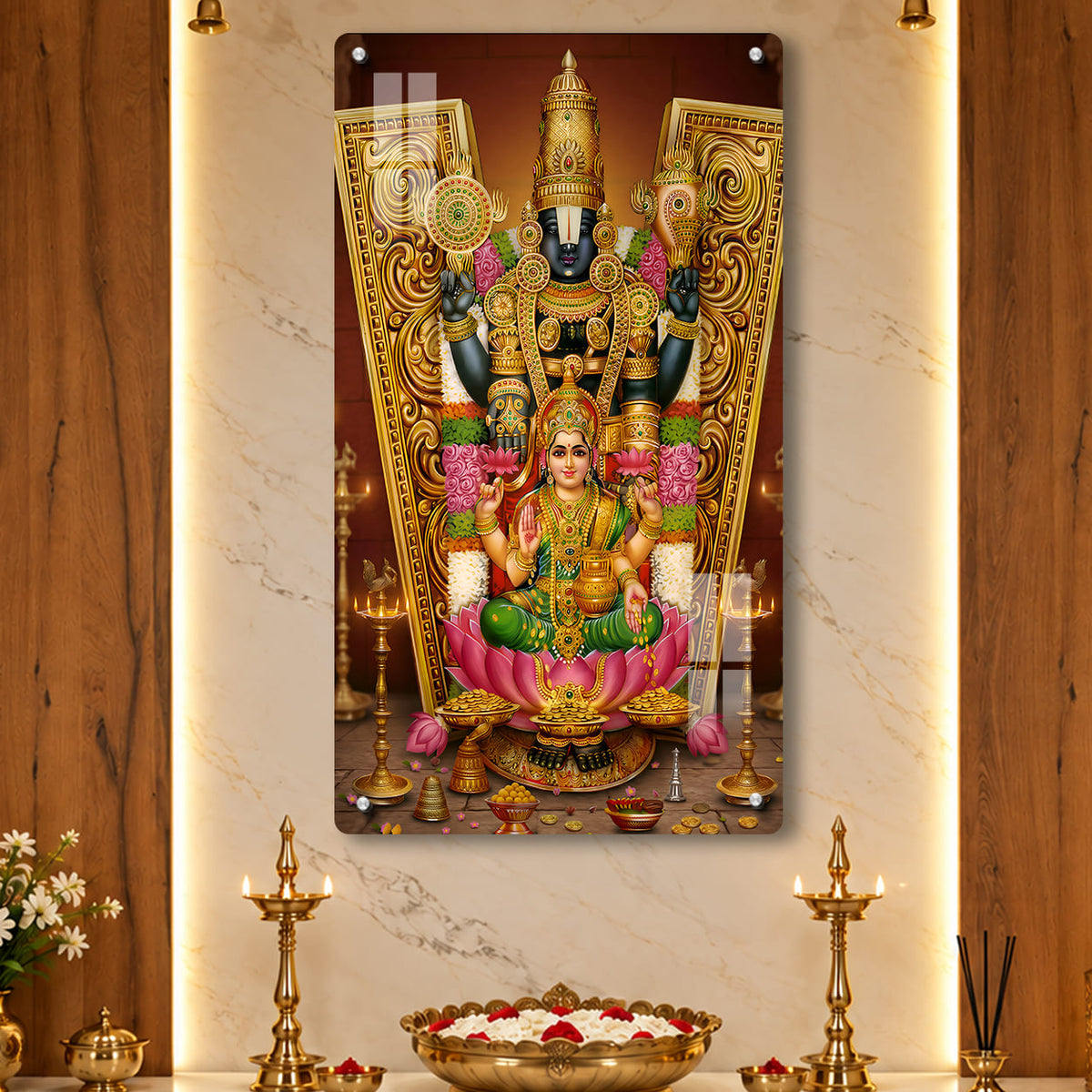 Lord Balaji Acrylic Photo Frame – UV Printed | Wall Mountable