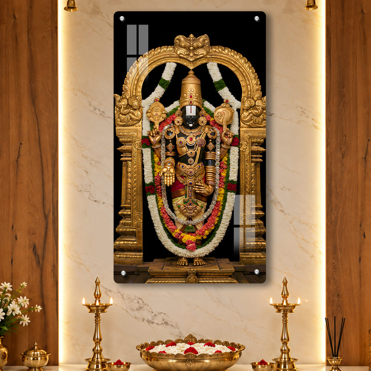 Lord Balaji Acrylic Photo Frame – UV Printed | Wall Mountable