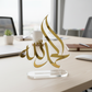 Premium Acrylic Mashalla Stand – 4x4 Inches | Gold Text | Perfect for Office, Home & Car Dashboard