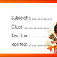 Customized Book Labels with Kid's Photo & Hindu Gods Designs – Set of 30 Stickers