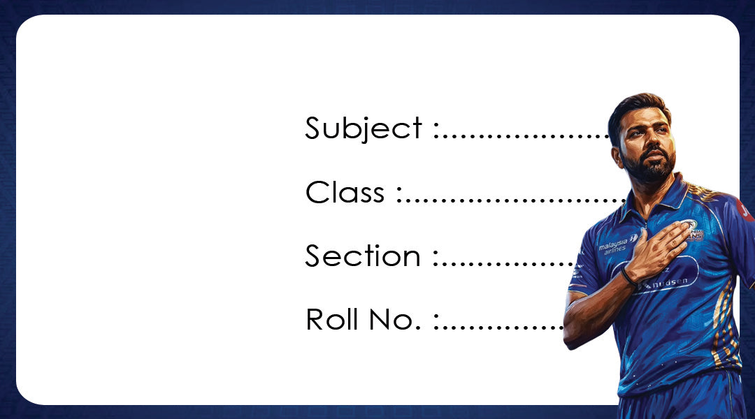 Cricket Team School Book Lables - Pack of 30