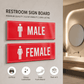 Male Female Washroom Sign Boards Pack of 2