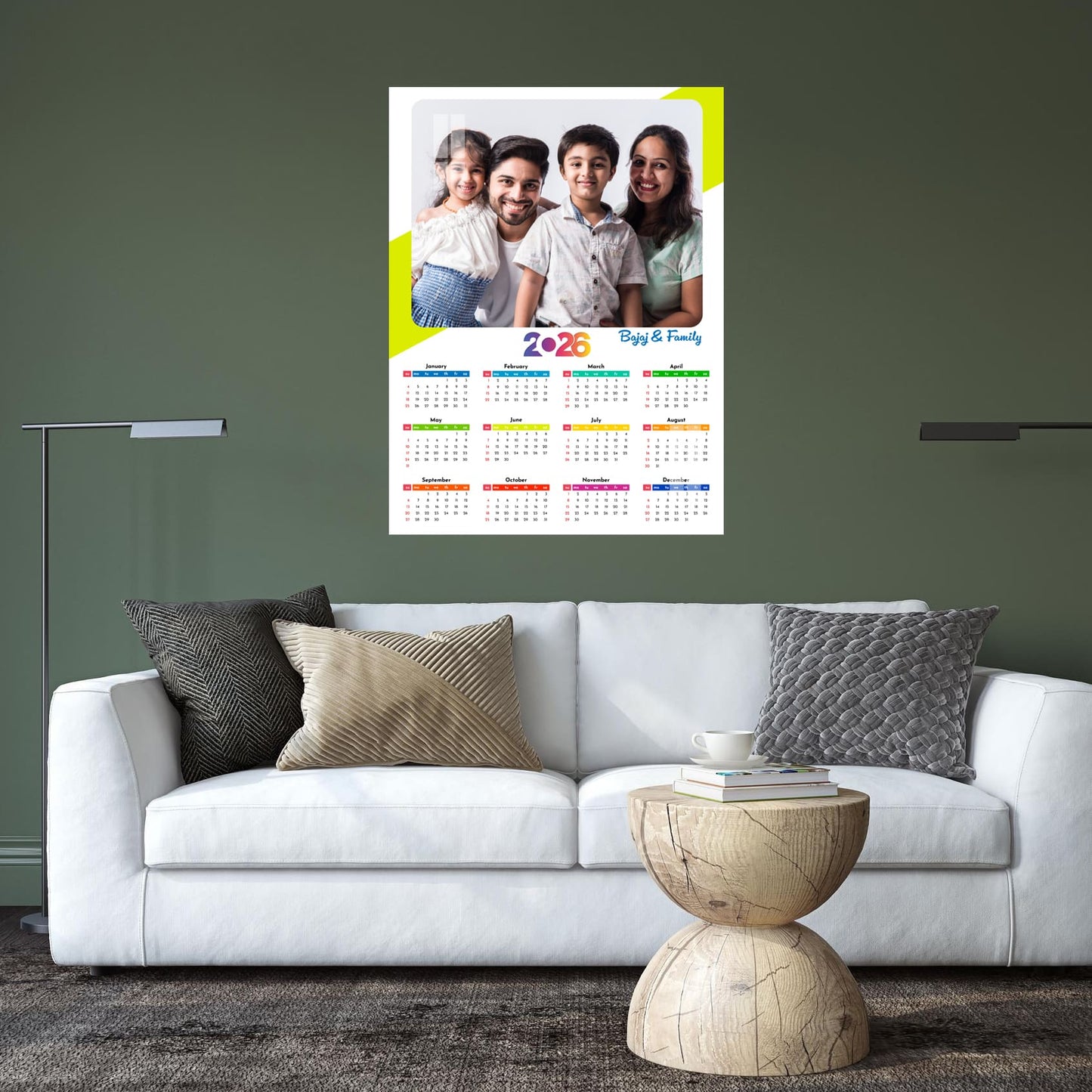 Customized Acrylic Photo Frame New Year Calendar – 3mm Glossy Finish
