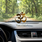 Om Acrylic Dashboard Golden and Transparent Acrylic