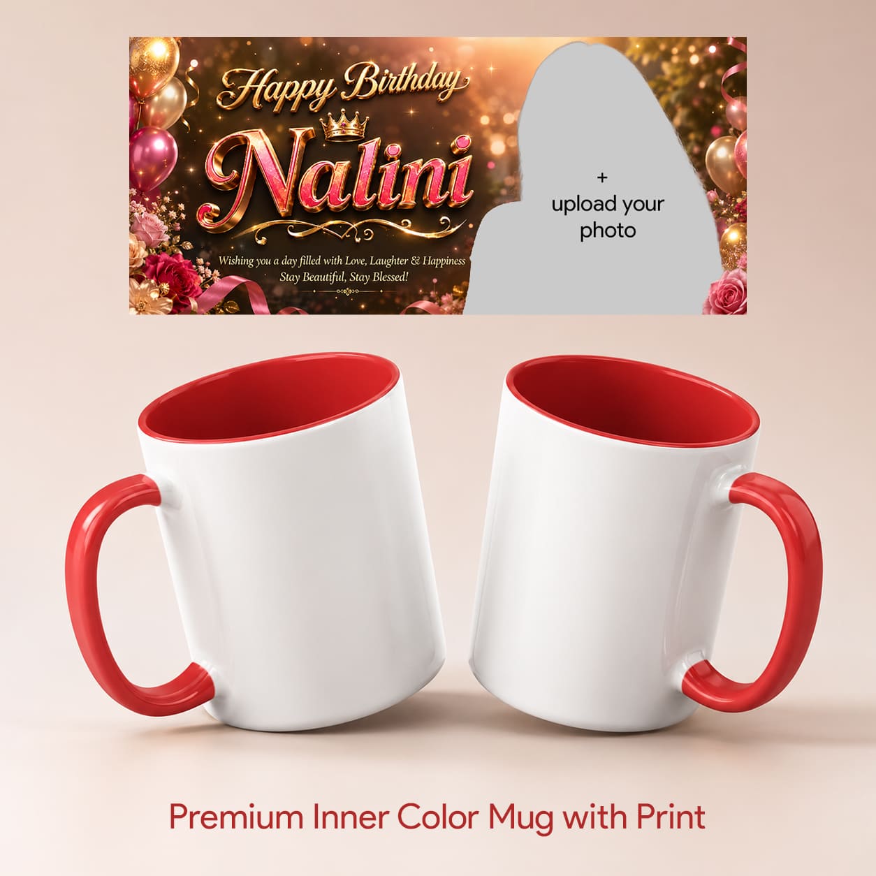 Happy Birthday Cup Printing - Premium Mug