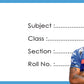 Cricket Team School Book Lables - Pack of 30