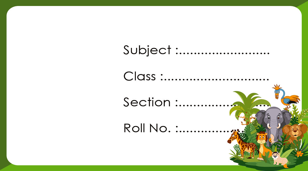 School Books Label with Customized Photo - Pack of 30 Stickers