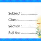 Customized Book Labels with Kid's Photo & Hindu Gods Designs – Set of 30 Stickers