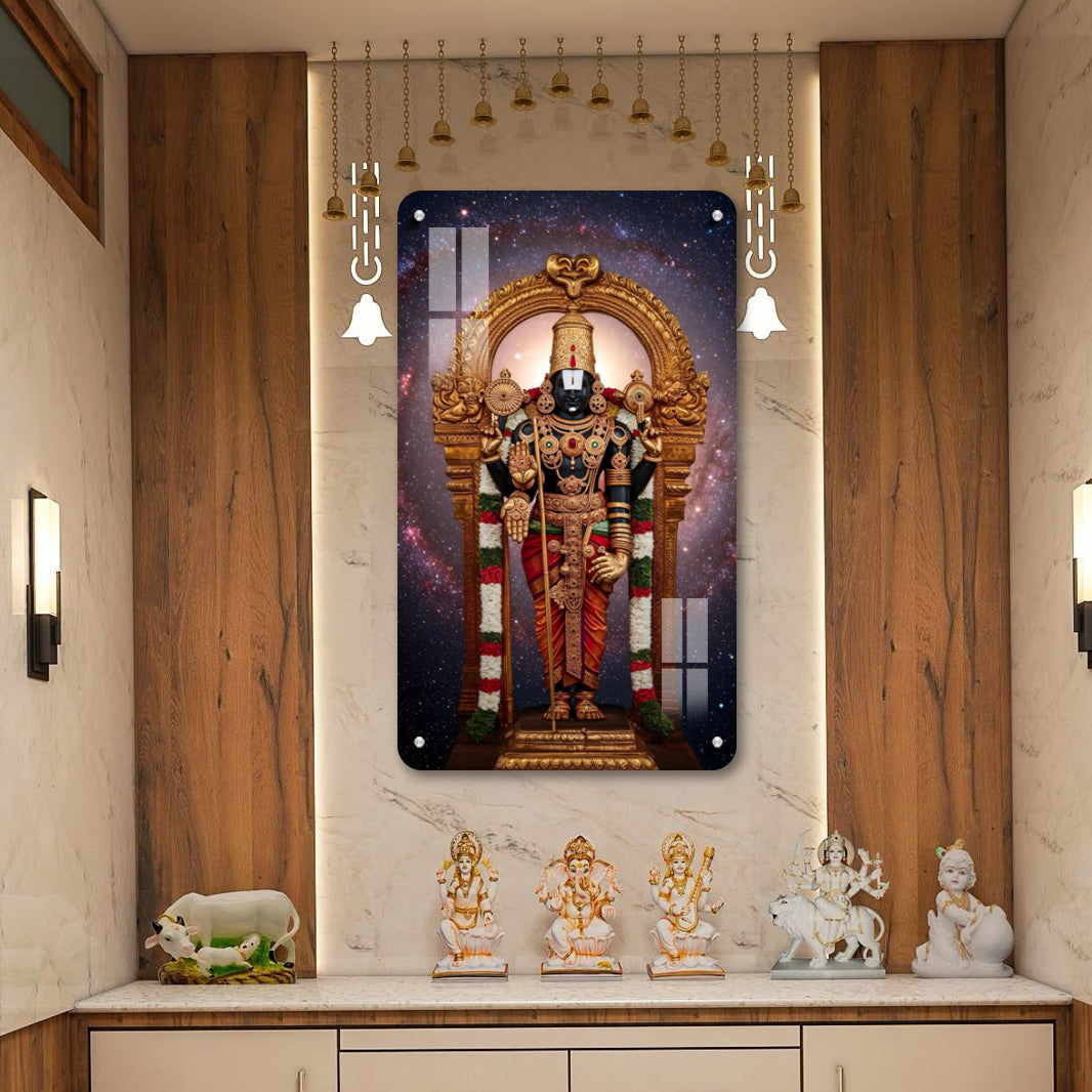 Lord Balaji Acrylic Photo Frame – UV Printed | 5mm Thickness | Wall Mountable
