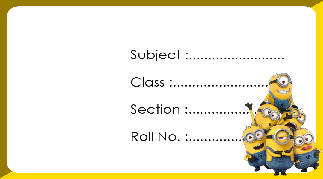 School Books Label with Customized Photo - Pack of 30 Stickers