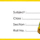 Cricket Team School Book Lables - Pack of 30