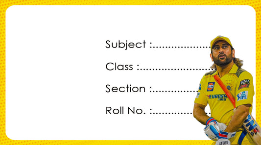 Cricket Team School Book Lables - Pack of 30