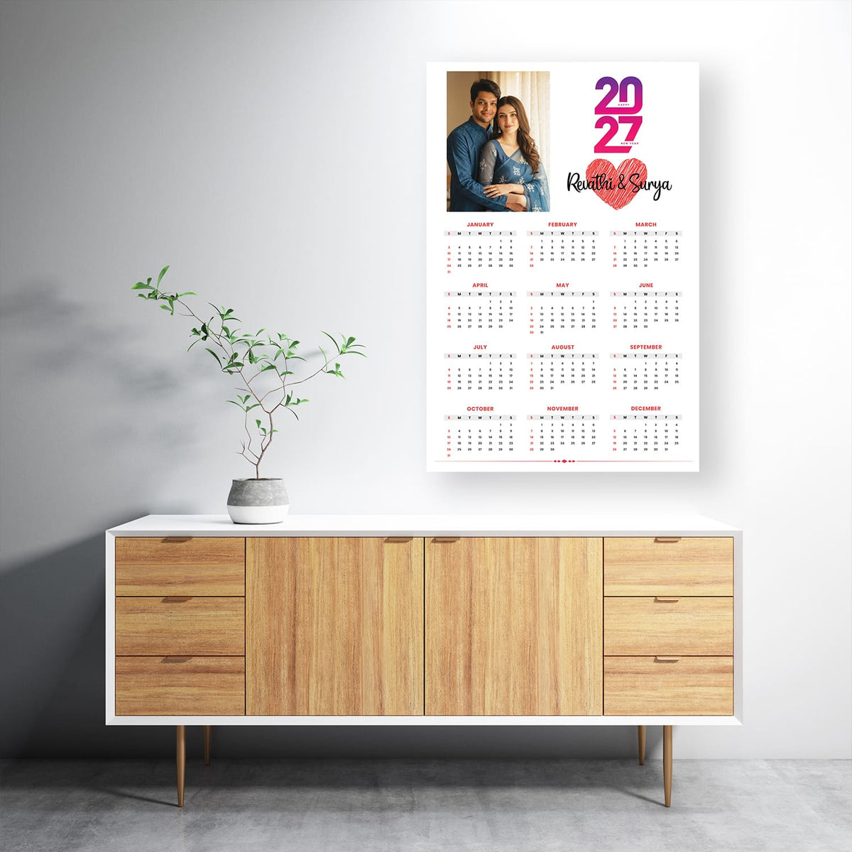 Customized 2027 Photo Calendar