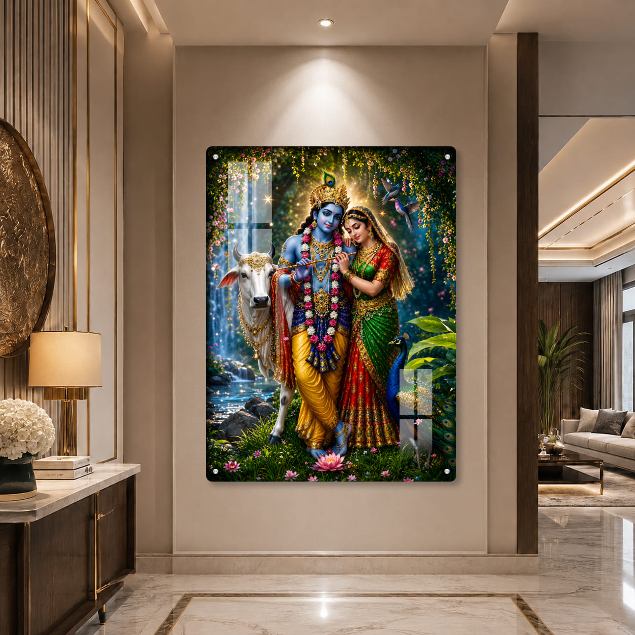 Radhe Krishna Ultra HD Acrylic Photo Frame