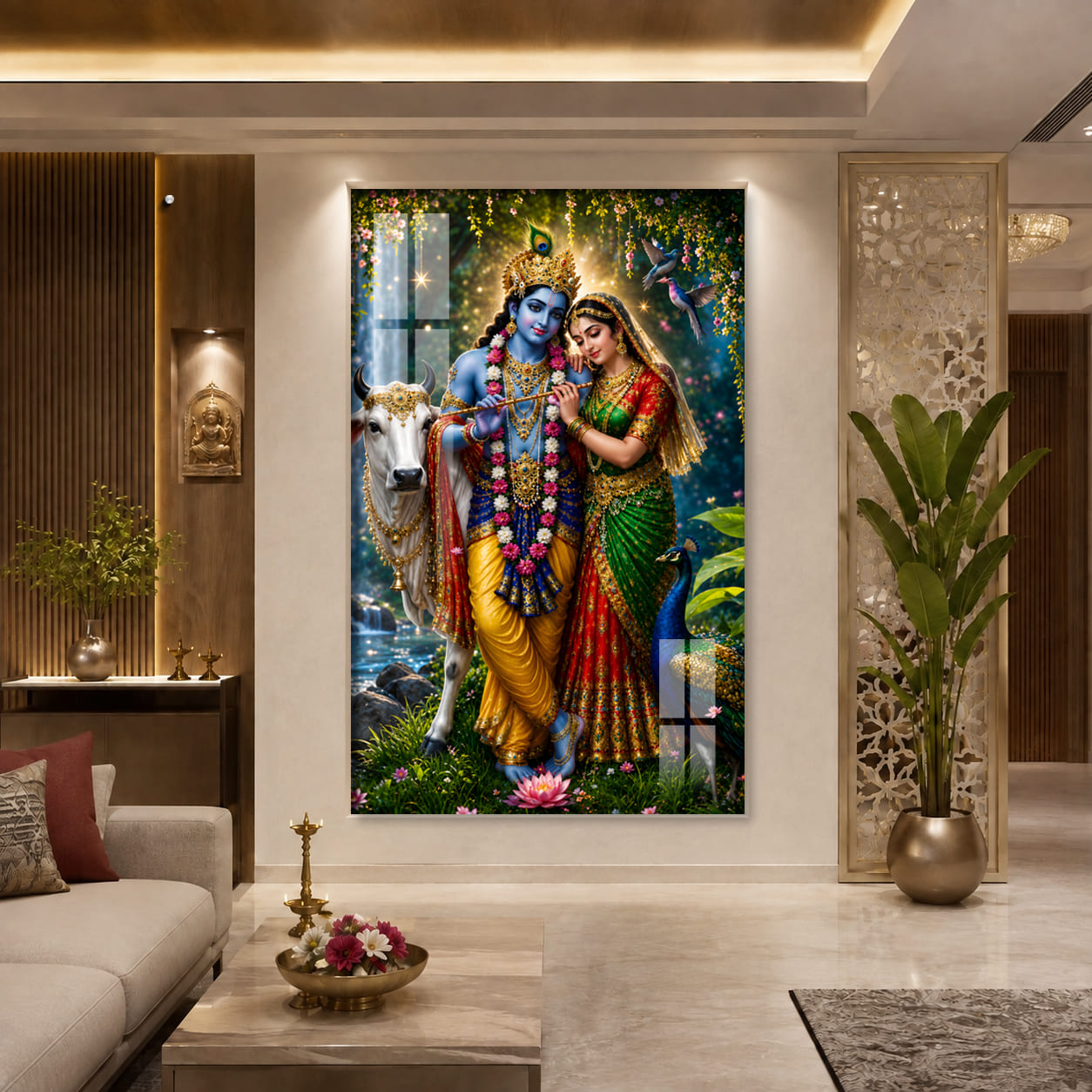Radhe Krishna Ultra HD Acrylic Photo Frame