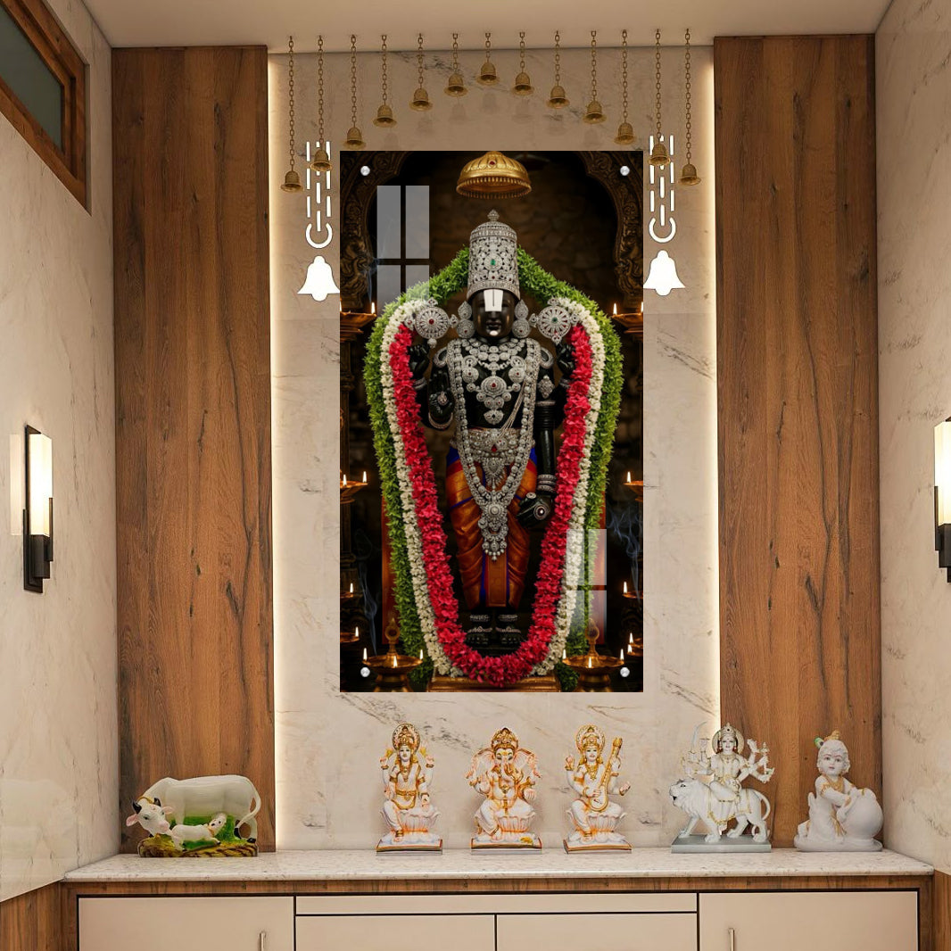Lord Balaji Acrylic Photo Frame – UV Printed | 5mm Thickness | Wall Mountable