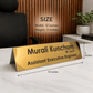Customized SS Table Name Plate – Gold & Silver | Rust Proof Office Desk Name Plate