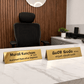 Customized SS Table Name Plate – Gold & Silver | Rust Proof Office Desk Name Plate
